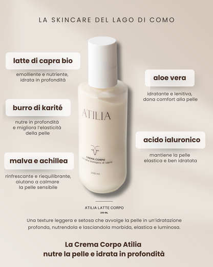 Crema Corpo Naturale con Latte Biologico di Capra